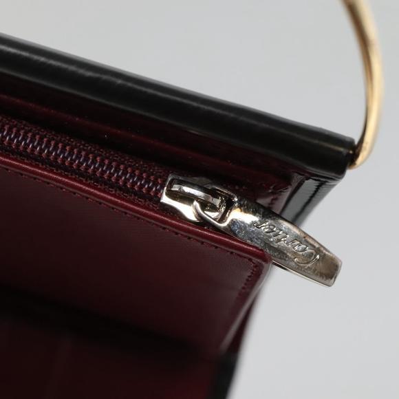 CARTIER Trinity Wallet Bag Hand Bag Leather Black Auth 131637V - Picture 9 of 16